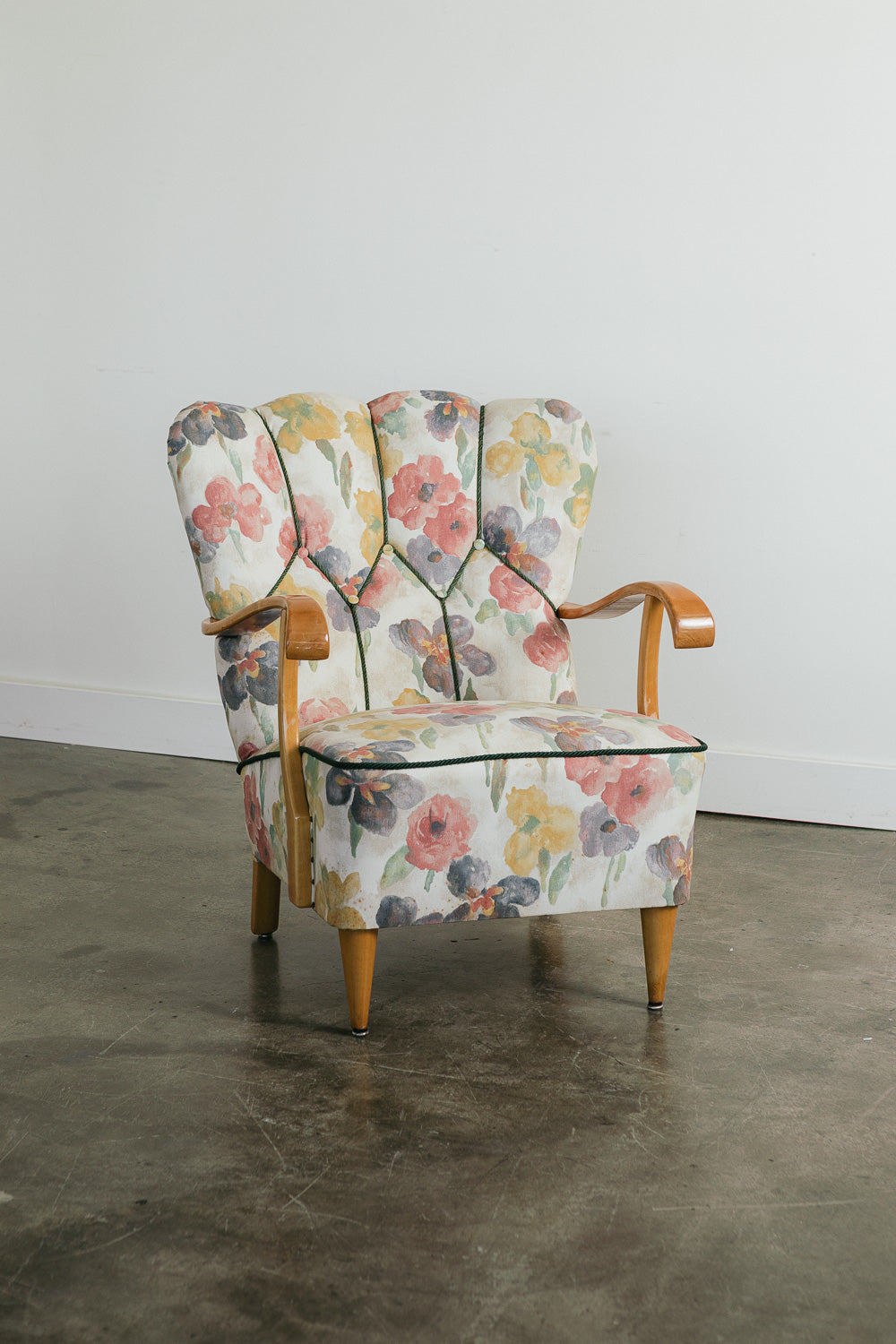 Vintage Floral Armchair