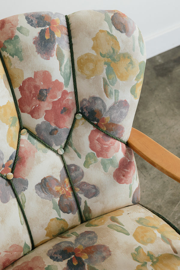 Vintage Floral Armchair