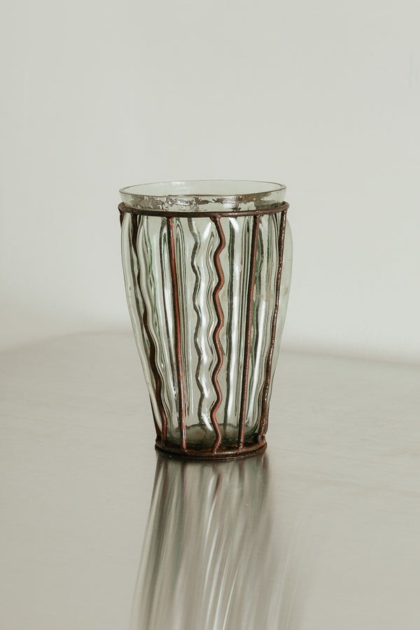 Brass & Glass Vase