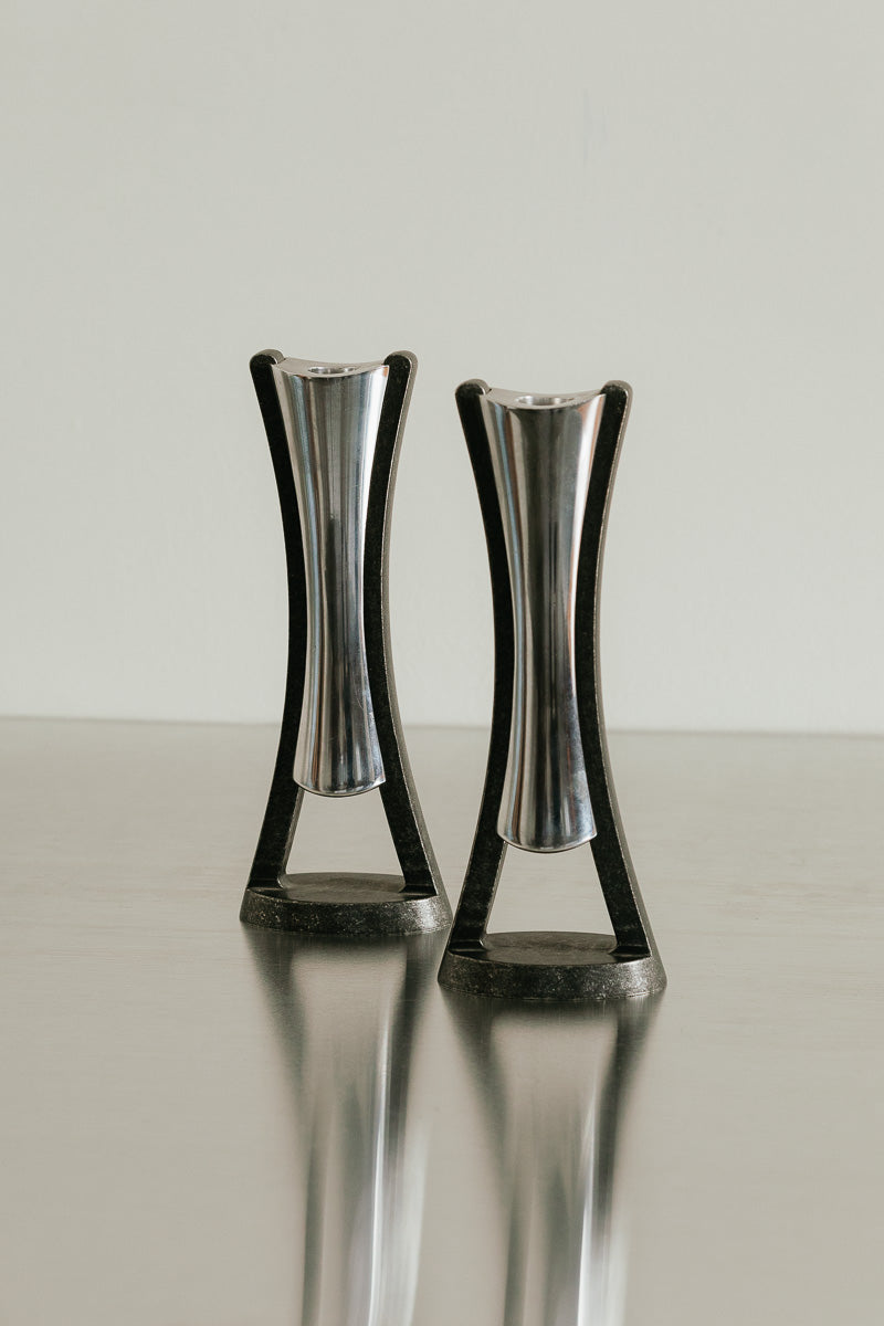 Nambe Candlesticks
