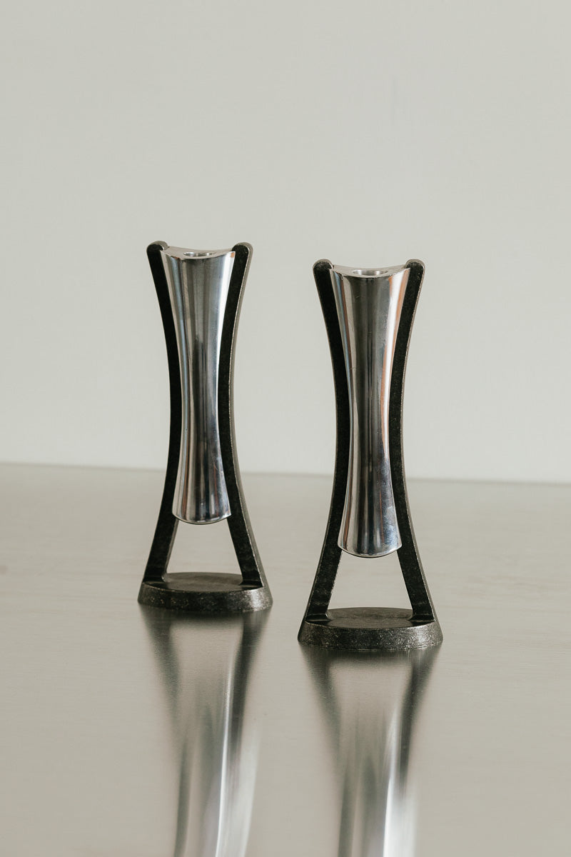 Nambe Candlesticks