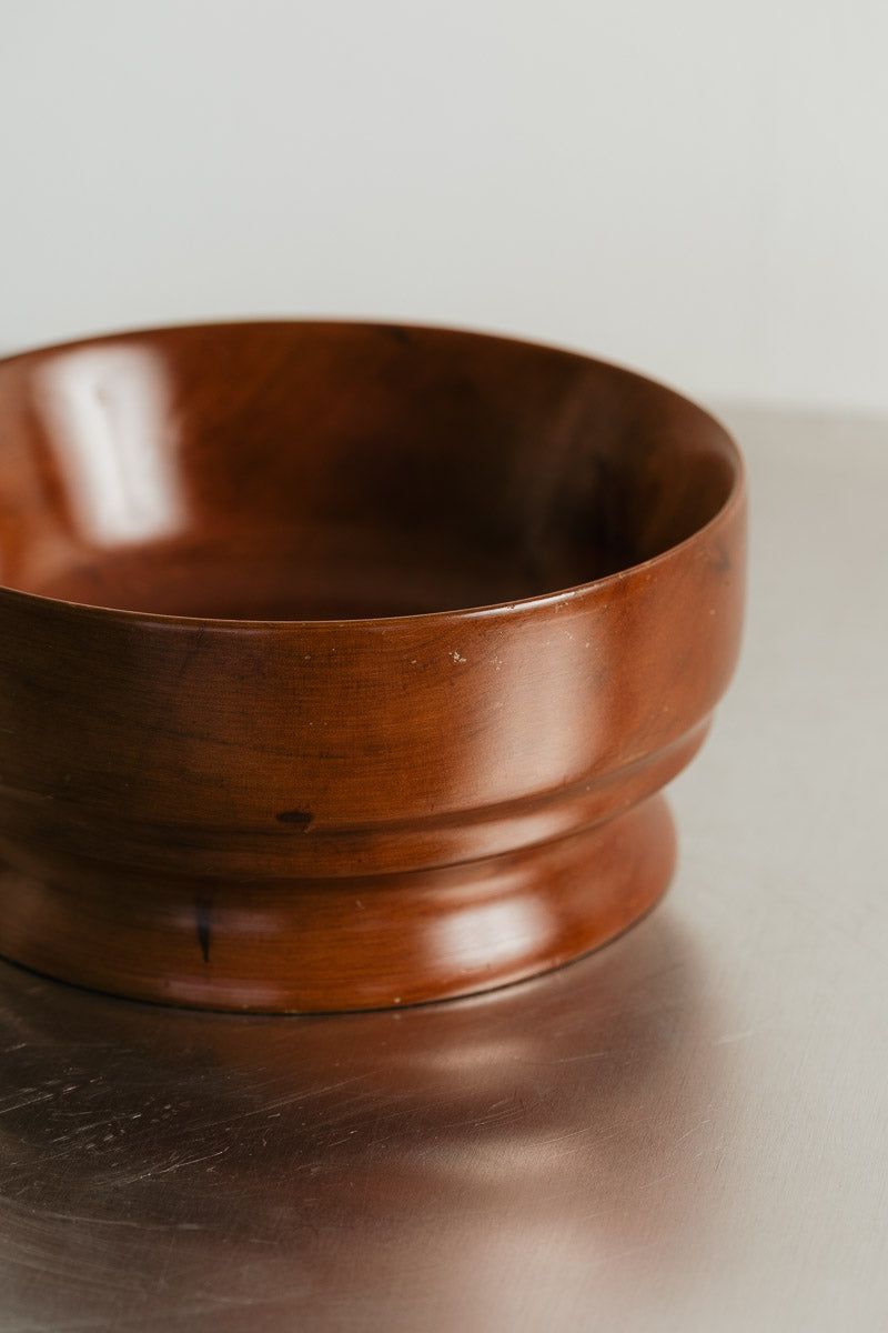 Wooden Pedestal Bowl