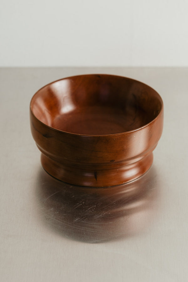 Wooden Pedestal Bowl