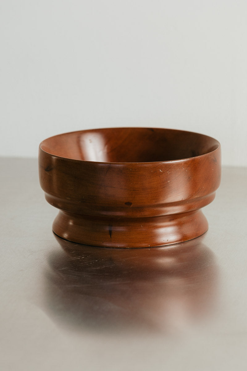 Wooden Pedestal Bowl