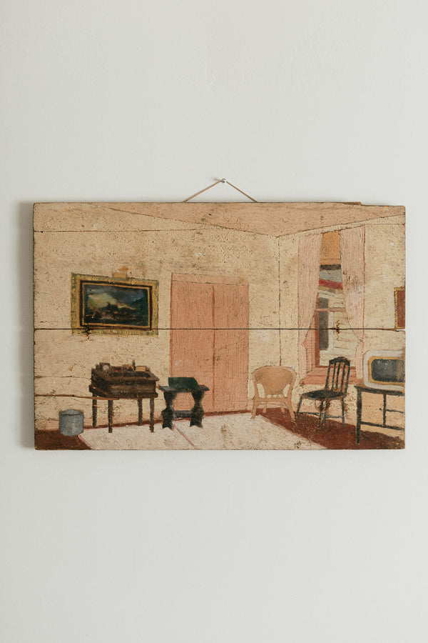 Rustic Folk Art Painting