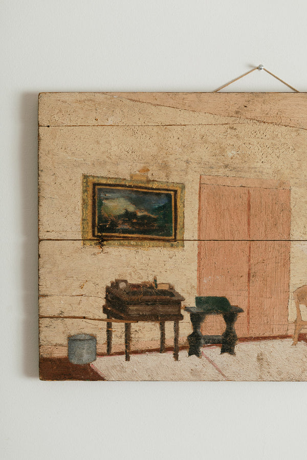 Rustic Folk Art Painting