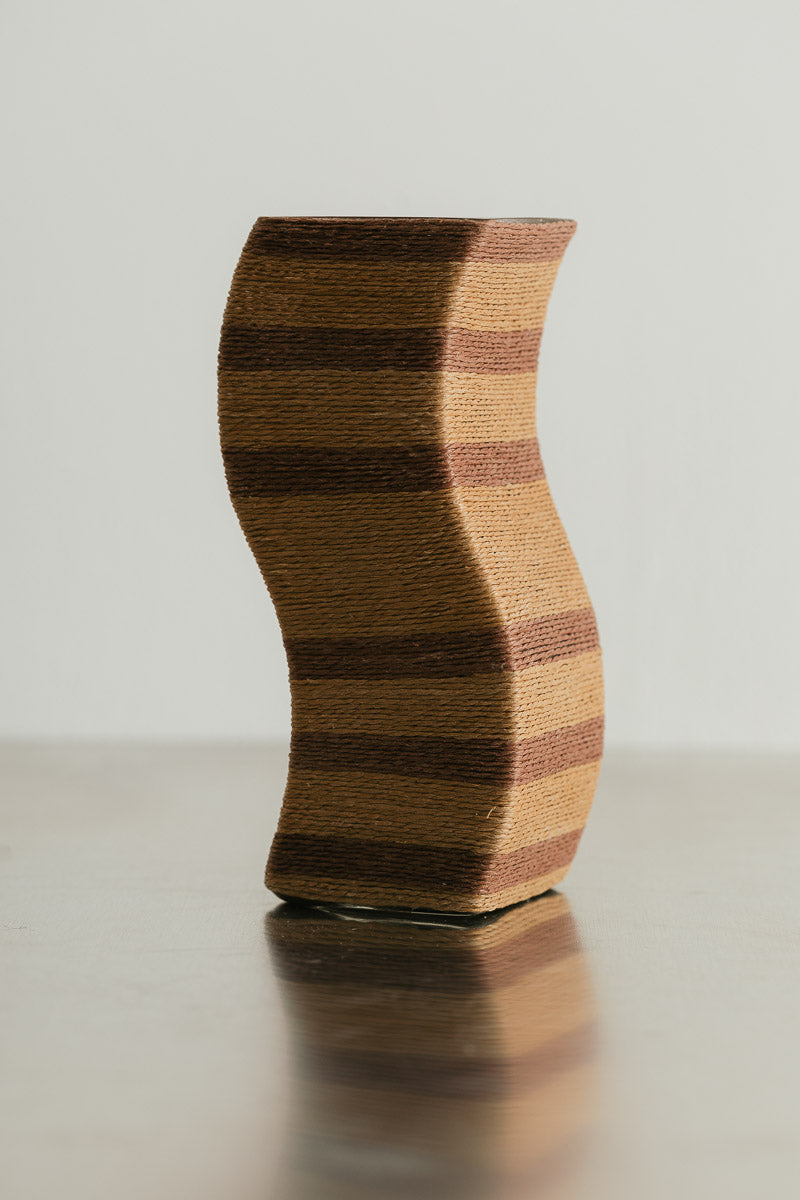 Raffia & Glass Vase