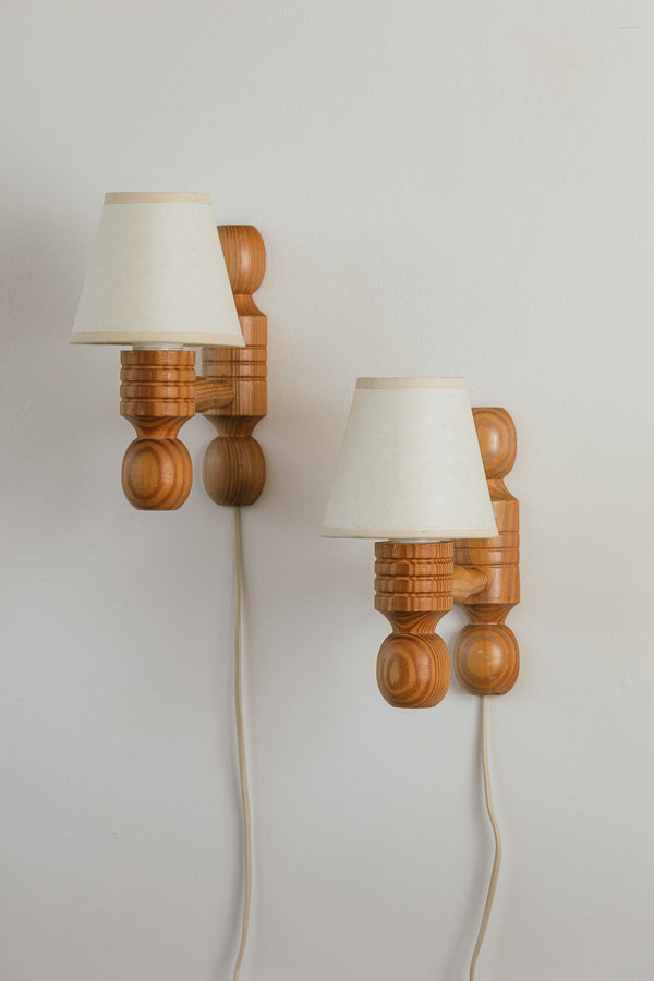 Vintage Pine Sconces