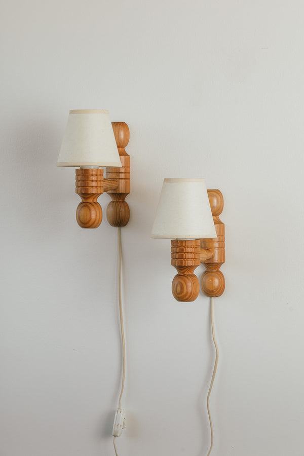 Vintage Pine Sconces