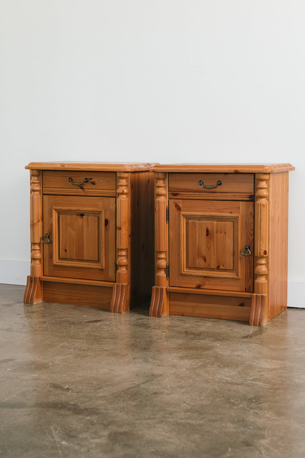 Vintage Pine Nightstands
