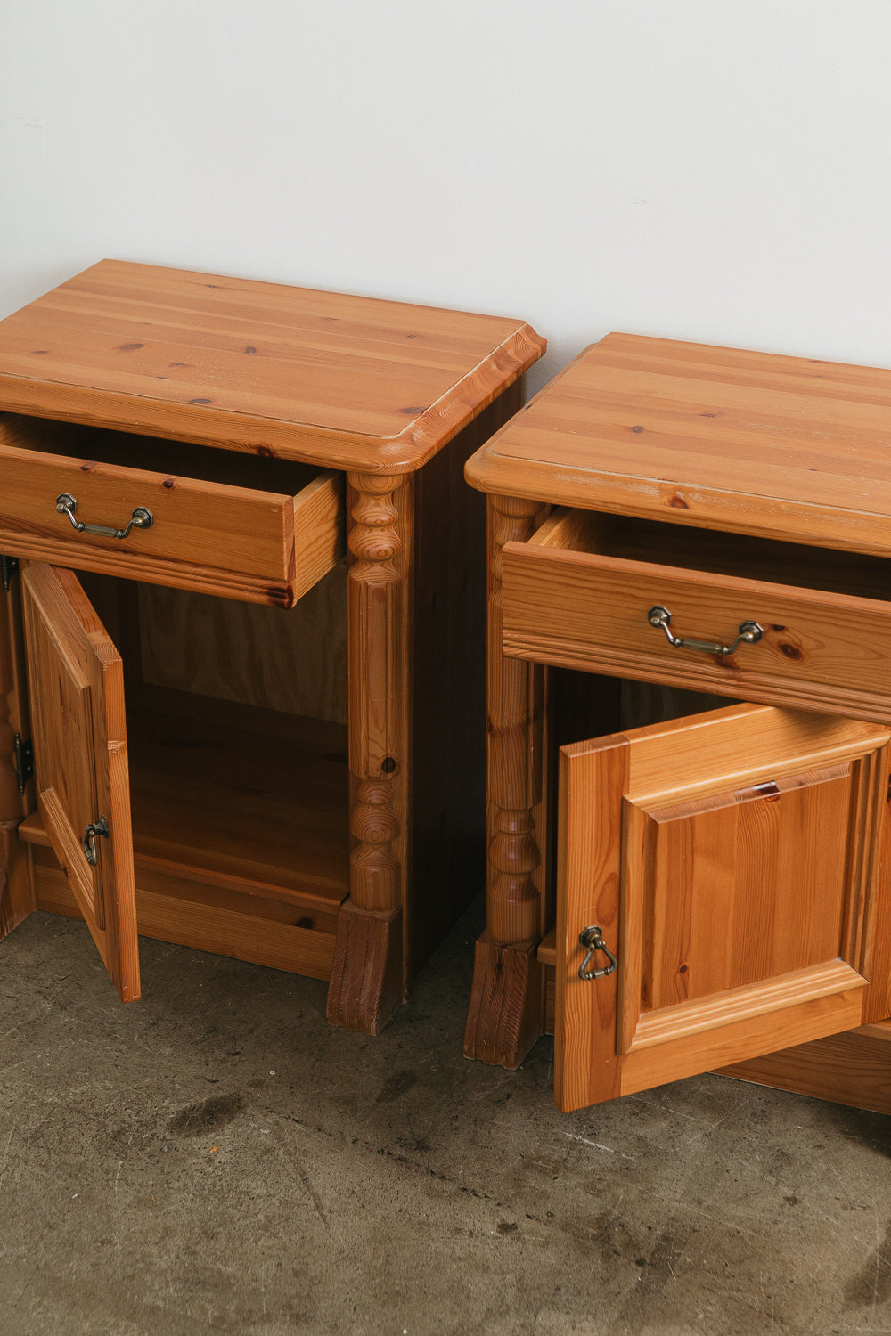 Vintage Pine Nightstands