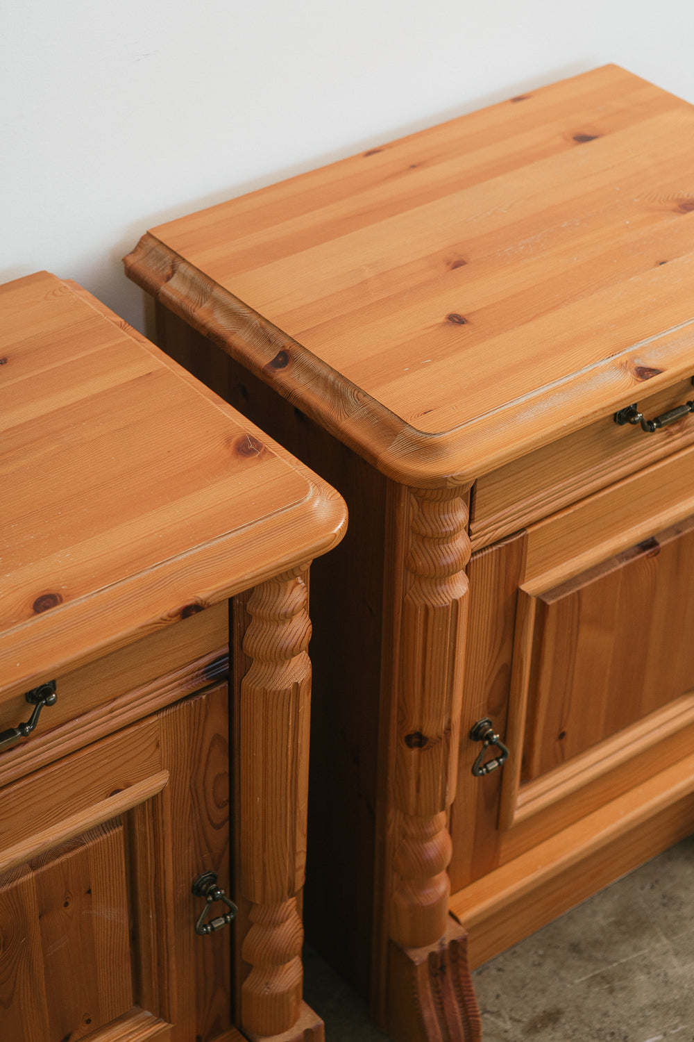 Vintage Pine Nightstands