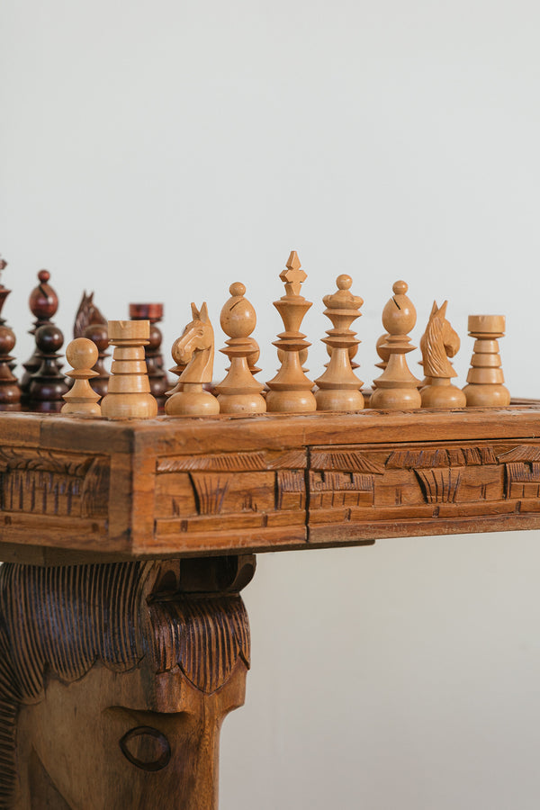 Vintage Chess Table