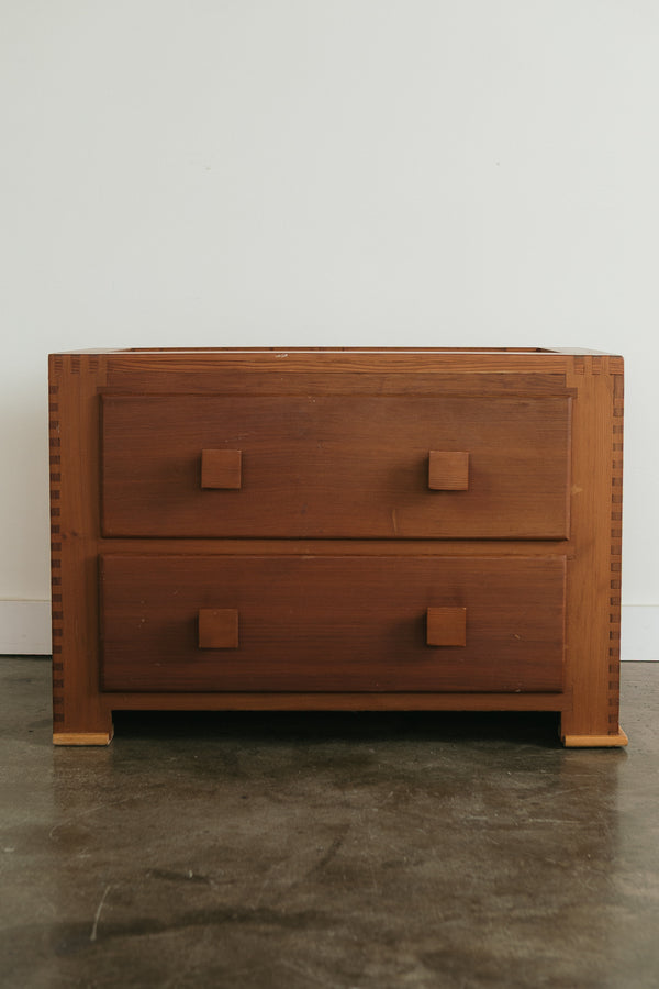 Vintage Redwood Dresser