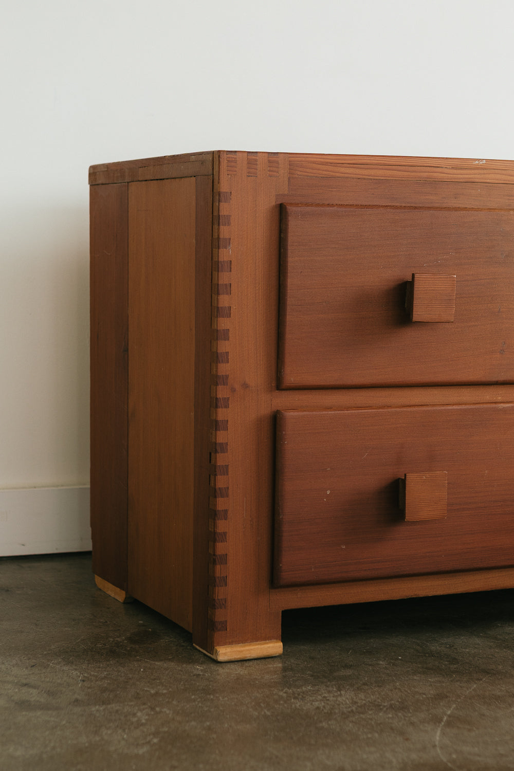 Vintage Redwood Dresser