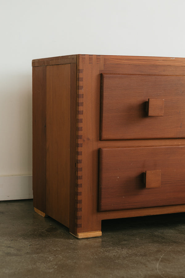 Vintage Redwood Dresser