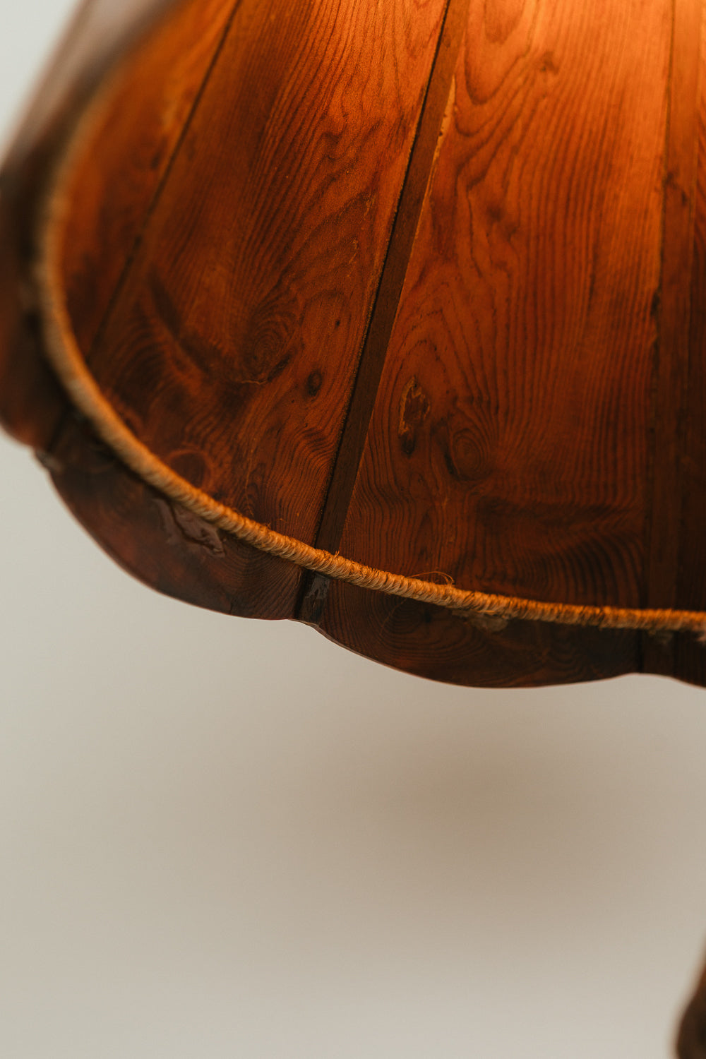 Burl Wood Table Lamp