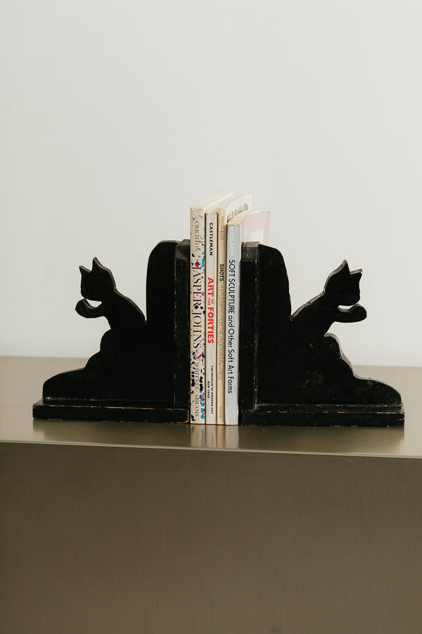 Folk Art Cat Bookends