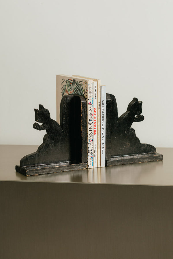 Folk Art Cat Bookends