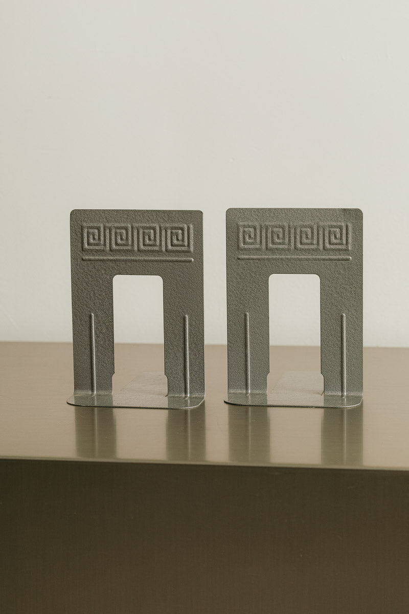 Greek Key Bookends