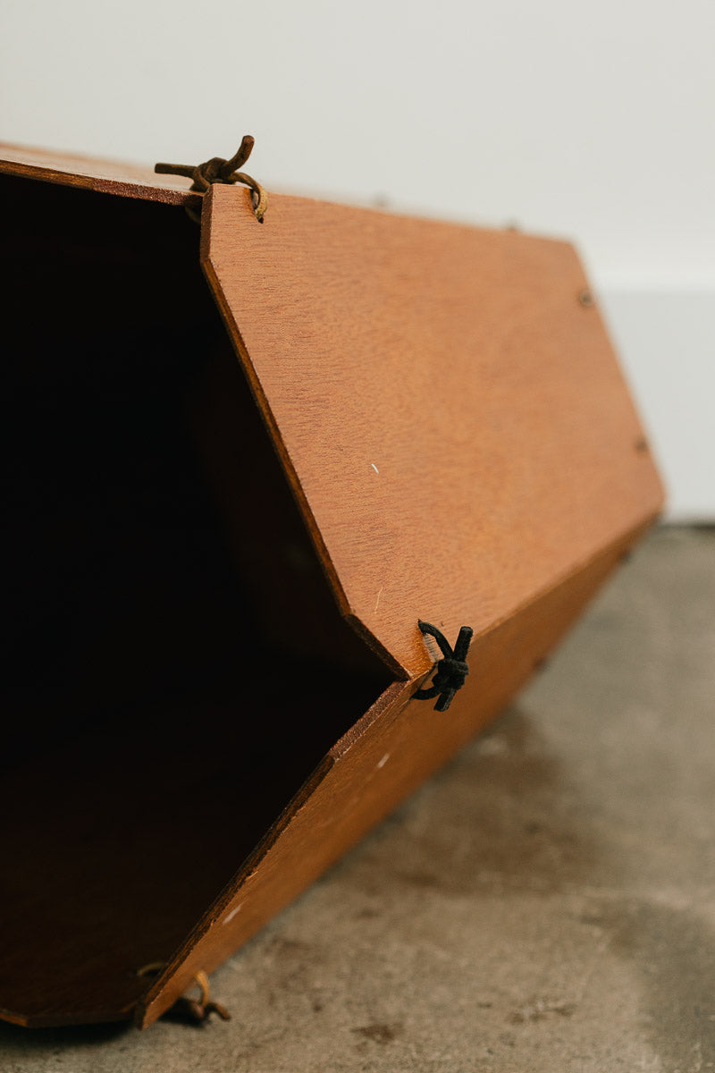 Folk Art Wastebasket