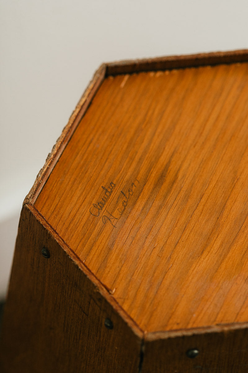 Folk Art Wastebasket