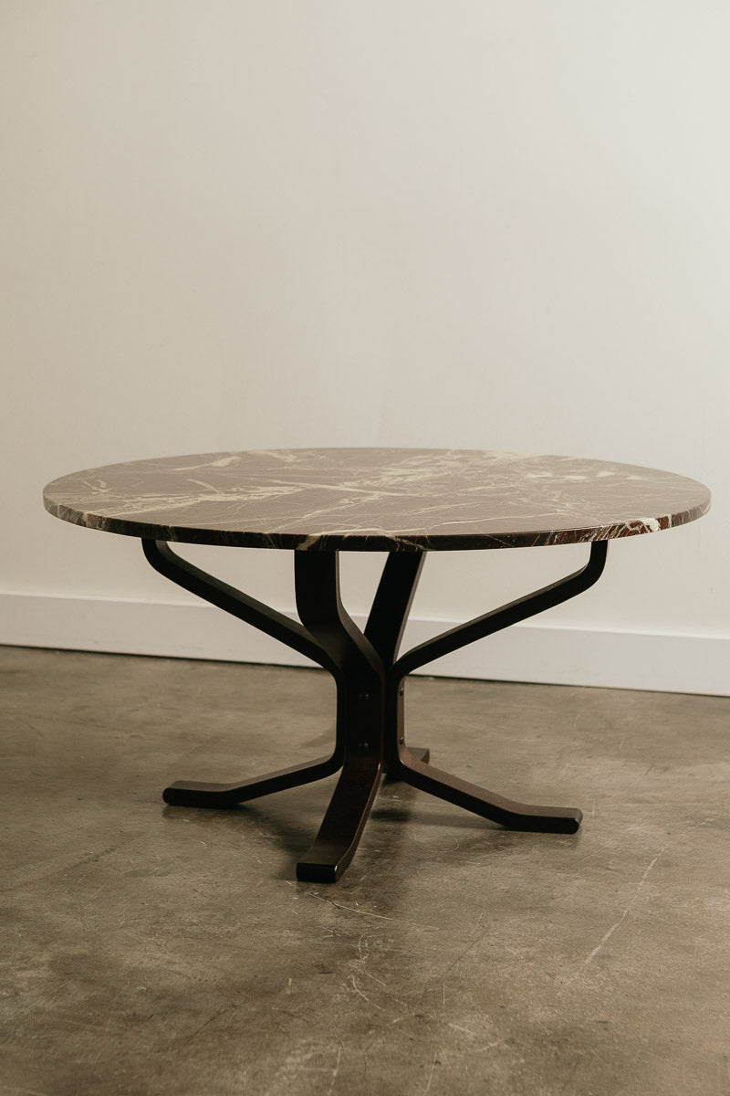 Bentwood & Marble Coffee Table