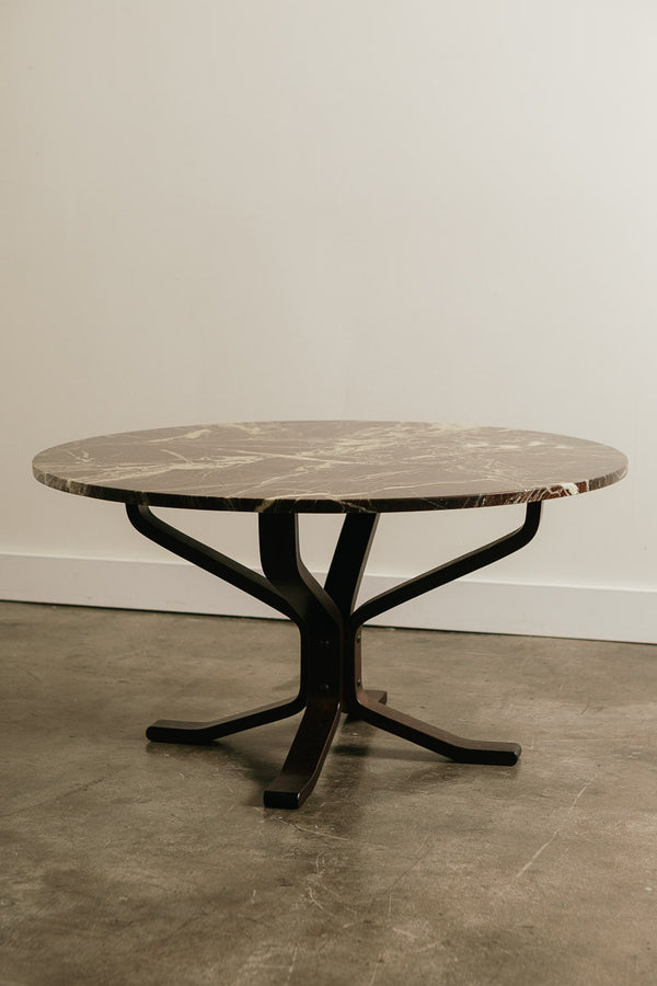 Bentwood & Marble Coffee Table