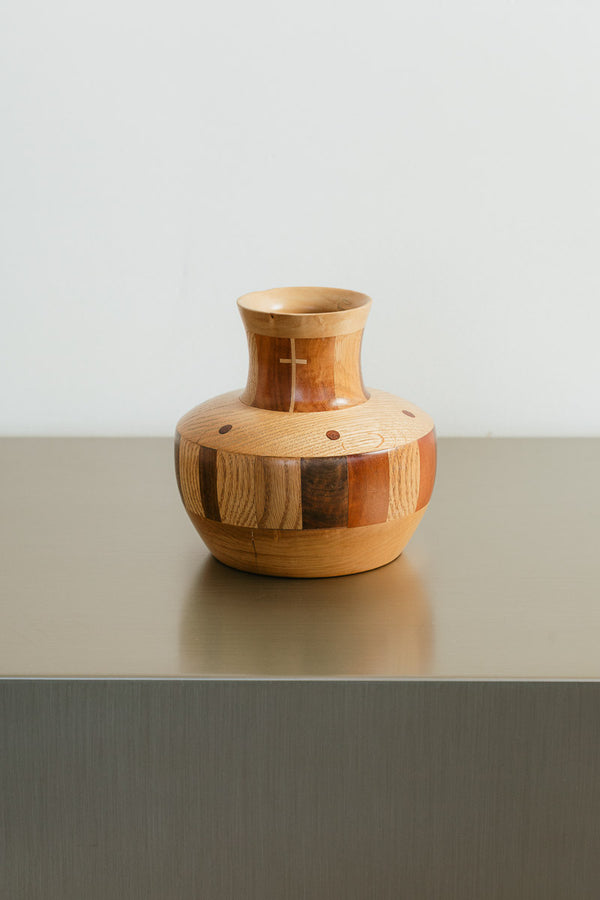 Wood Inlay Vase