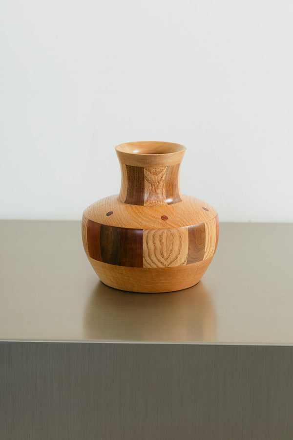 Wood Inlay Vase