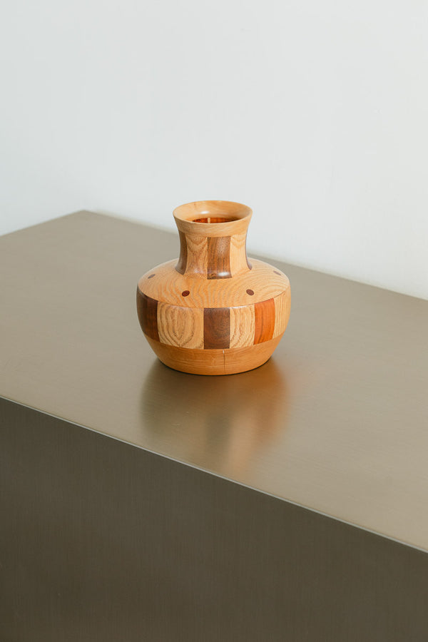 Wood Inlay Vase