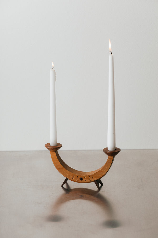 Carved Candleholder