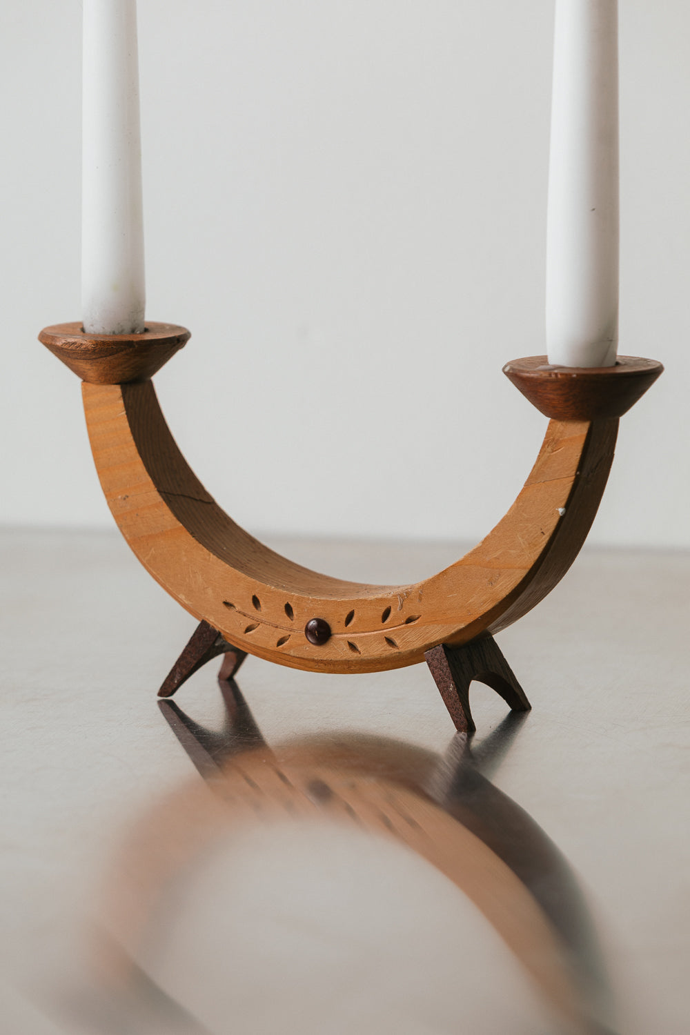 Carved Candleholder